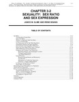 Volume 1, Chapter 3-2: Sexuality: Sex Ratio and Sex Expression