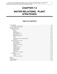 Volume 1, Chapter 7-3: Water Relations: Plant Strategies