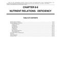 Volume 1, Chapter 8-6: Nutrient Relations: Deficiency by Janice M. Glime