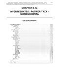 Volume 2, Chapter 4-7a: Invertebrates: Rotifer Taxa - Monogononta