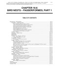 Volume 2, Chapter 16-6: Bird Nests - Passeriformes, Part 1