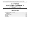 Volume 5, Chapter 2-2: Medical Uses: Biologically Active Substances