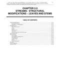 Volume 4, Chapter 2-3: Streams: Structural Modifications - Leaves and Stems