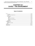 Volume 4, Chapter 18-1: Caves - The Environment