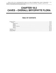 Volume 4, Chapter 18-2: Caves - Overall Bryophyte Flora