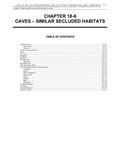 Volume 4, Chapter 18-6: Caves - Similar Secluded Habitats