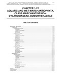 Volume 4, Chapter 1-22: Aquatic and Wet Marchantiophyta, Class Marchantiopsida: Cyathodiaceae, Dumortieraceae