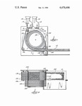 Apparatus for making continuous lengths of composite wood material, the apparatus including rotating circular baffles by Anders E. Lund, Gordon P. Krueger, Bruce A. Haataja, and Roy D. Adams