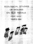 Ecological Studies of Wolves on Isle Royale, 1983-1984 by Rolf O. Peterson, Kenneth L. Risenhoover, Richard E. Page, and Jacqueline Wilcox